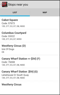 London Bus Live android App screenshot 2